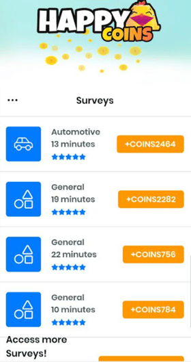 happy coins surveys