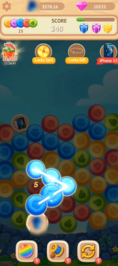 playing bubble garden