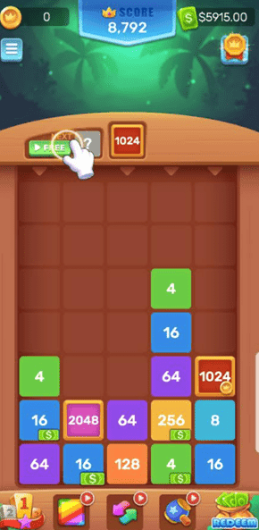 2048 Drop Master gameplay