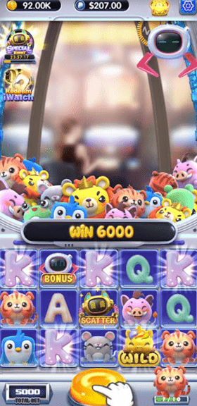 UFO catcher slot gameplay