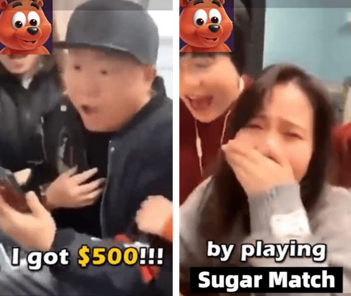 sugar match advert