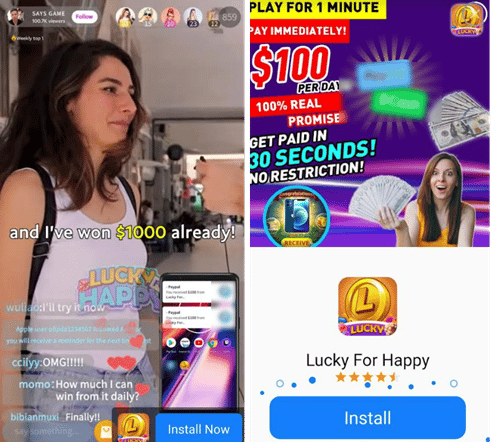 lucky for happy advert