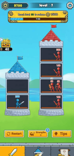 Evolutionary Tower Raiders gameplay