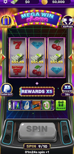 mega win slots gameplay