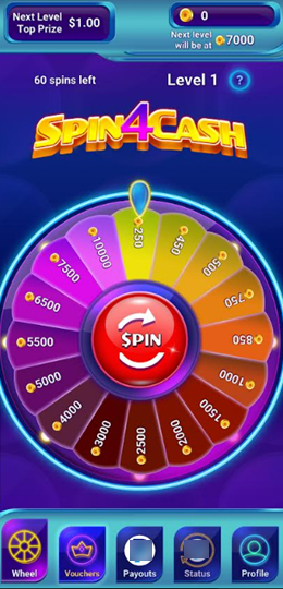 spin4cash dashboard