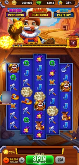 gold mine slots gameplay