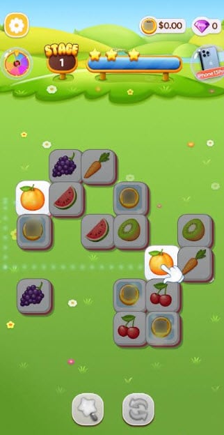 veggie onet gameplay