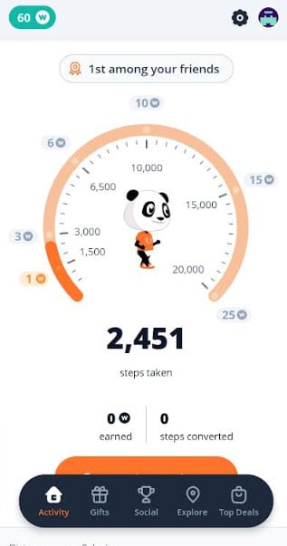 weward dashboard