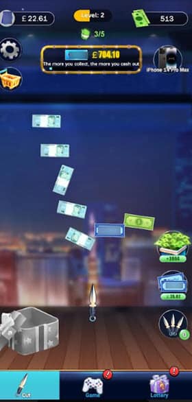 Rich Banknote Cutter gameplay