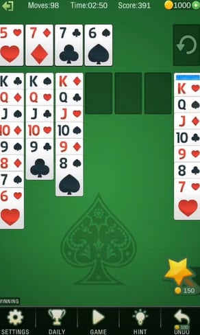Solitaire Collection Win gameplay