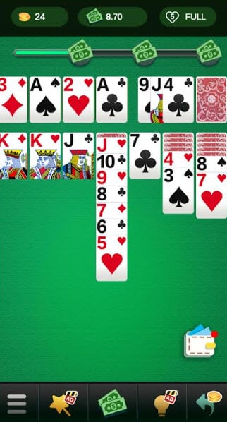 Solitaire Plus Daily Win gameplay