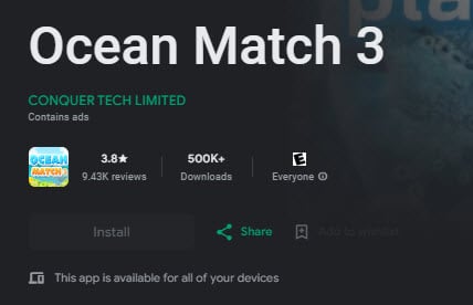 ocean match 3 review