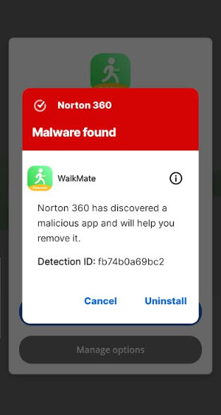 walkmate malware notification