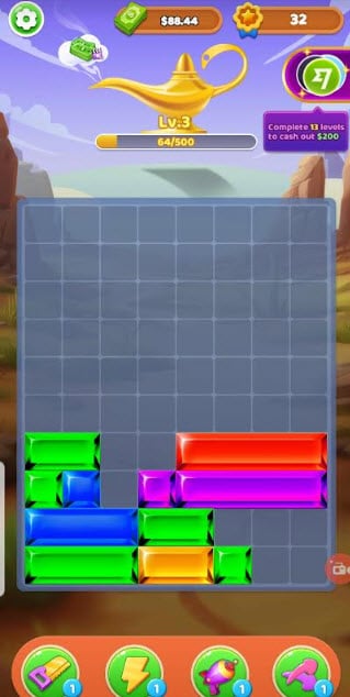 gem tetris gameplay