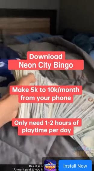neon city bingo advert