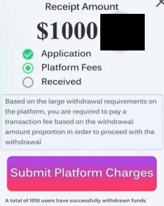 coin lucky drop transaction fee
